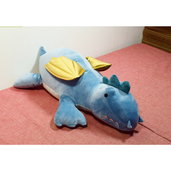 Pillowfort Dragon Weighted Plush Kids' Throw Pillow Blue* - Picture 1 of 5